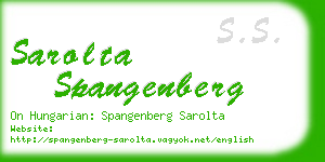 sarolta spangenberg business card